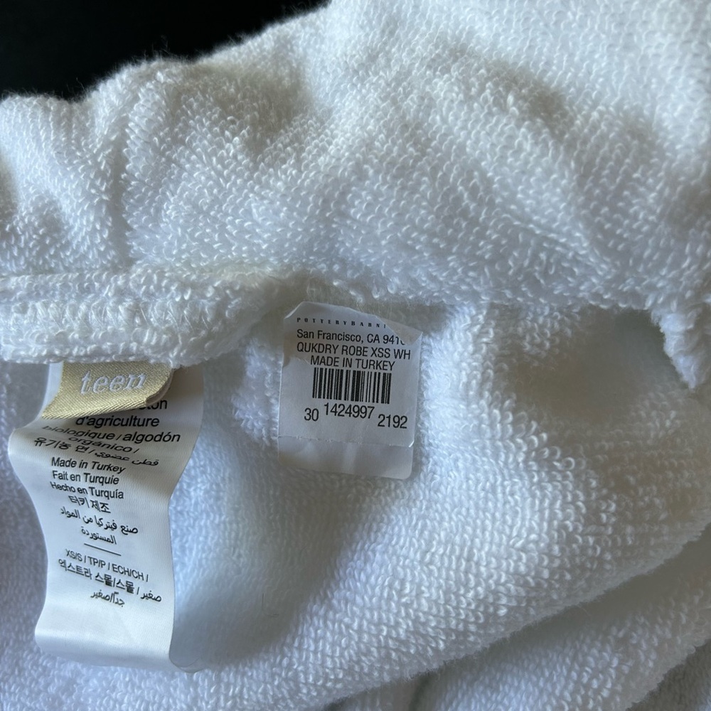 Pottery Barn Teen new quick-dry organic bath robe - Picture 4 of 6
